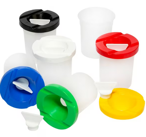 Premium Safety Paint Pot With Lid Assorted Colours