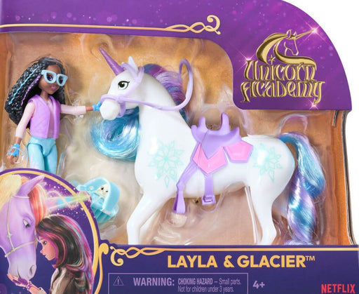 Unicorn Academy Small Doll Layla And Glacier Unicorn