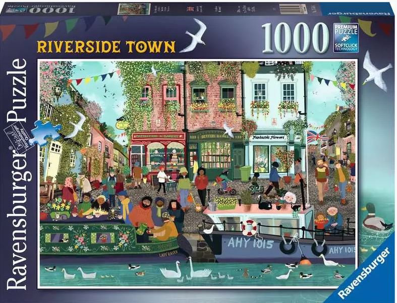 Ravensburger Riverside Town 1000 Pc Puzzle