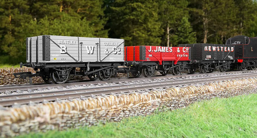 Hornby Triple Wagon Pack B.w. & Co J. James & Co. Newstead Collier Era 3