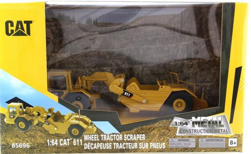 Diecast Masters 1/64 Sc Cat Wheel Tractor 611 Scraper