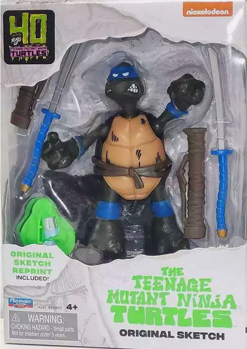 Teenage Mutant Ninja Turtle  Leonardo Classic 40th Ann B/w Original Sketch 