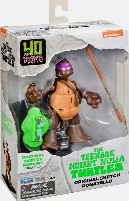 Teenage Mutant Ninja Turtles Donatello B/w 40th Ann Original Sketch Figures