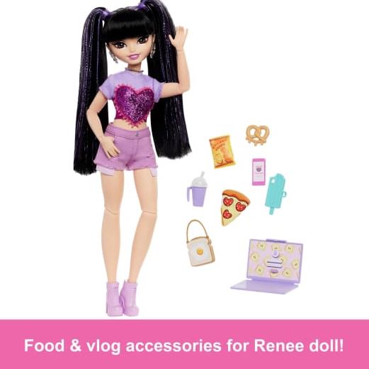 Barbie Bestie Renee Food & Vlog Doll