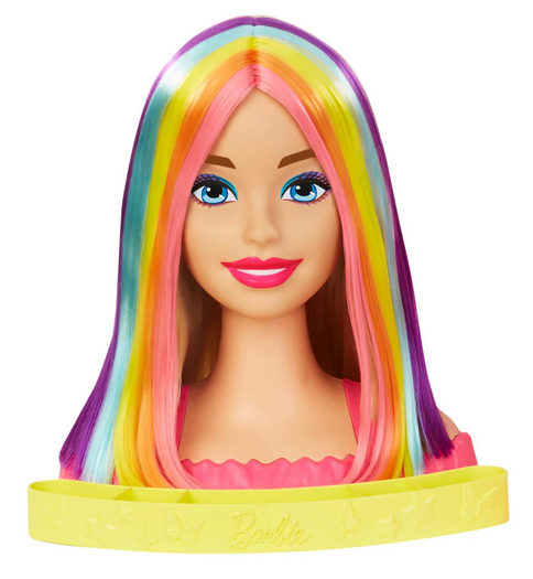 Barbie Styling Head Rainbow