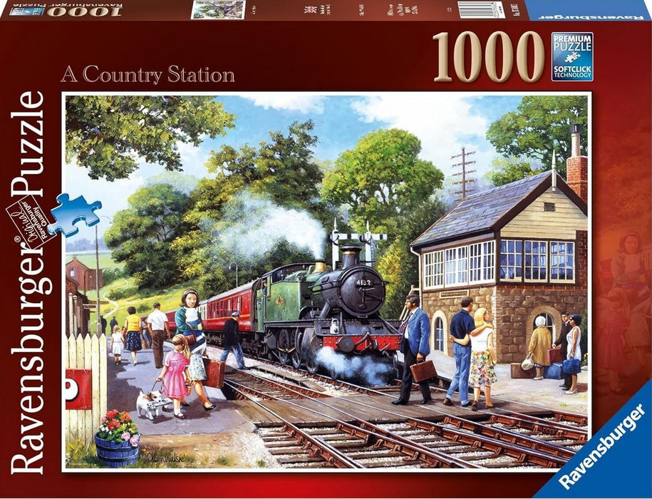 Ravensburger A Country Station 1000 Pc Puzzle