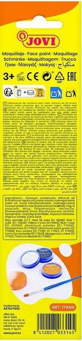 Jovi Face Paint 3 X 8 Ml  Animals