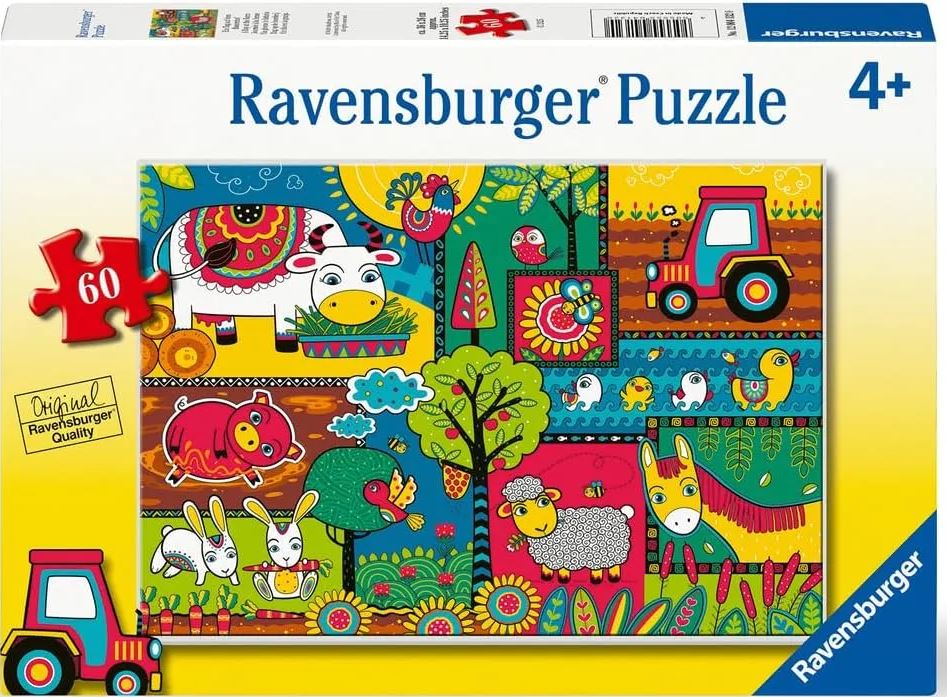 Ravensburger A Day At The Farm 60 Pc Puzzle