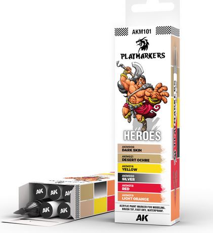 Ak Interactive Playmarkers Heroes 6 Colours Set