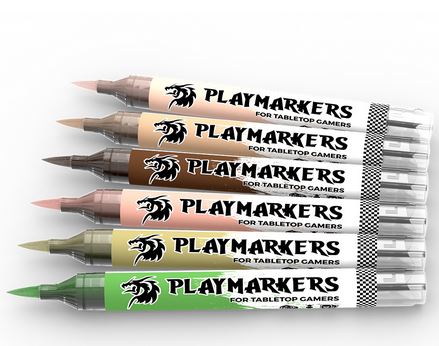 Ak Interactive Playmarkers Skin & Flesh Tones 6 Colours Set