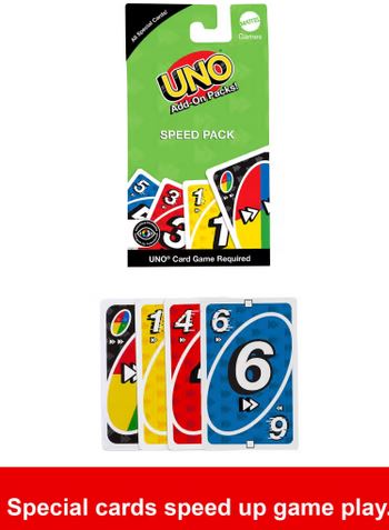 Uno Add-on Speed Cards Expansion Pack