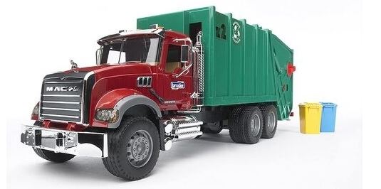 Bruder Commercial Mack Granite Garbage Rear Laod Compact Truck (green)