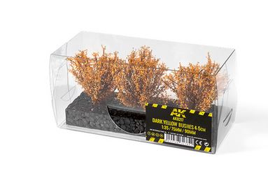 Ak Interactive Diorama Dark Yellow Bushes 4-6cm 1.35/75mm/90mm