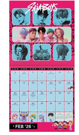Kpop Demon Hunters - 2026 Square Wall Calender