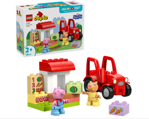 Lego 10468 Duplo Tractor And Market