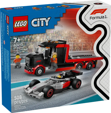 Lego 60493 City F1 Display Truck With Audi F1 Race Car