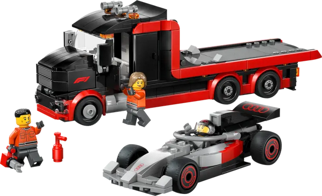Lego 60493 City F1 Display Truck With Audi F1 Race Car