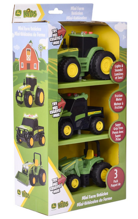 John Deere Lights And Sound Mini Tractors 3 Pack