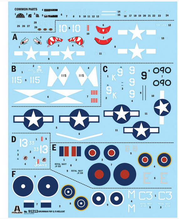 Italeri 1/72 Grumman Hellcat F6 F-3 Model