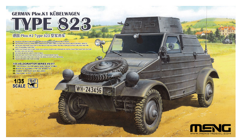 Meng 1/35 German Pkw. K1 Kubelwagen Type 823 Plastic Model Kit