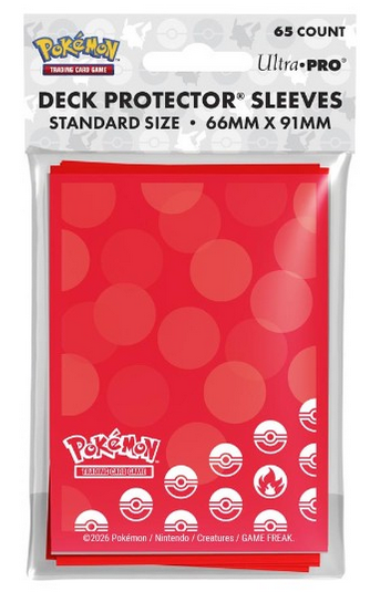 Pokemon Energy 65ct Deck Protector Sleeves Fire