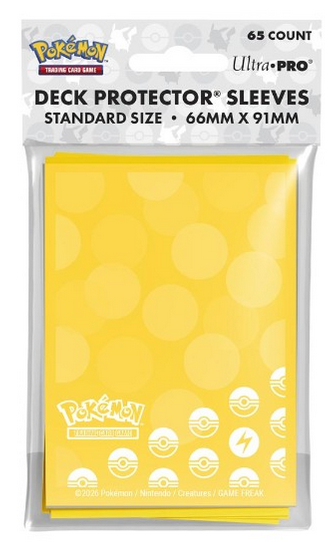 Pokemon Energy 65ct Deck Protector Sleeves Lightning