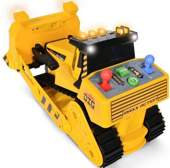 Maxx Actione 18" Motorized Bulldozer Light & Sounds - Yellow