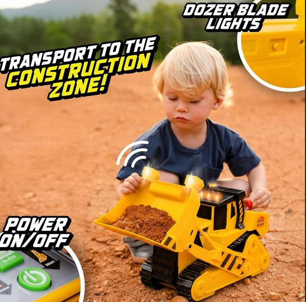 Maxx Actione 18" Motorized Bulldozer Light & Sounds - Yellow