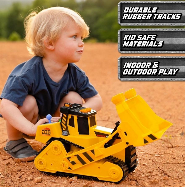 Maxx Actione 18" Motorized Bulldozer Light & Sounds - Yellow