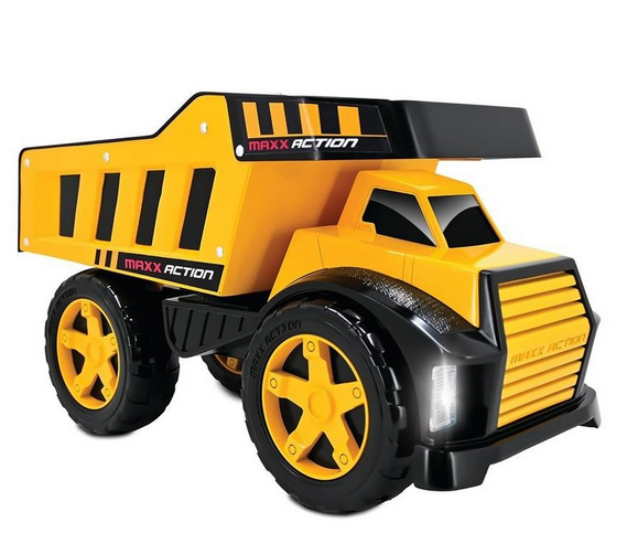 Maxx Metal Motorized Mega Dump Truck - Yellow