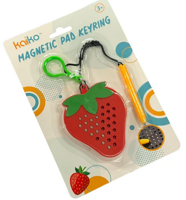 Magnetic Strawberry Keyring