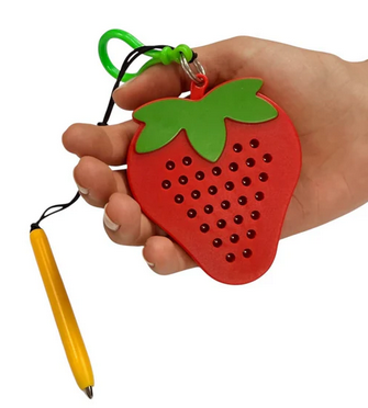 Magnetic Strawberry Keyring