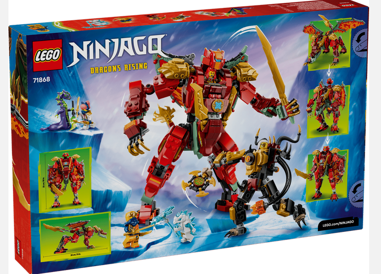 Lego 71868 Ninjago Wyldfye's Transforming Dragon Mech