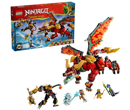 Lego 71868 Ninjago Wyldfye's Transforming Dragon Mech