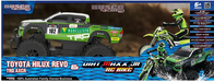 Rusco Toyota Hilux 1.16 Sc  Rc 2 Speed With Motor Bike 
