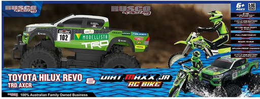 Rusco Toyota Hilux 1.16 Sc  Rc 2 Speed With Motor Bike 