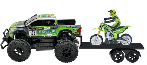 Rusco Toyota Hilux 1.16 Sc  Rc 2 Speed With Motor Bike 