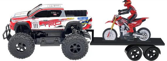 Rusco Toyota Hilux 1.16 Sc  Rc 2 Speed With Motor Bike 