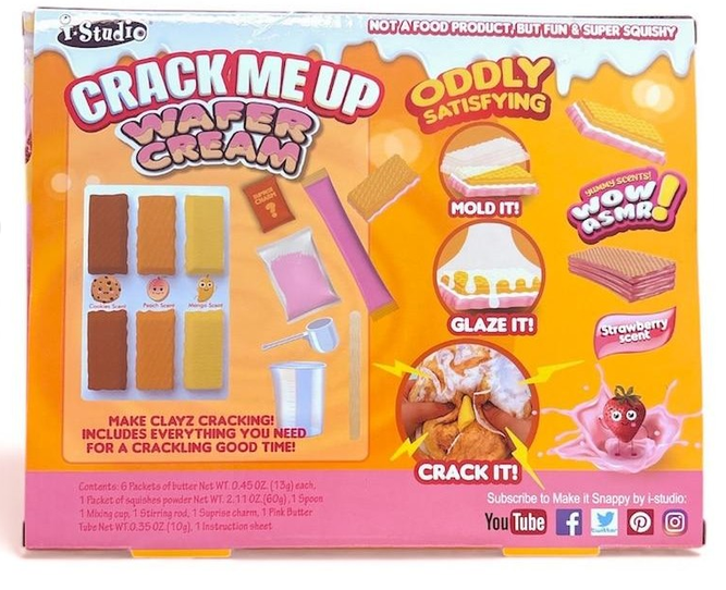 Squish Slime Crack Me Up Wafer Cream