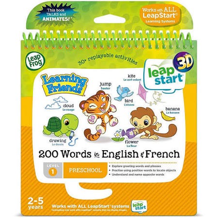 Leap Frog Leapstart 3d 200 Words English & French Level 1 Book