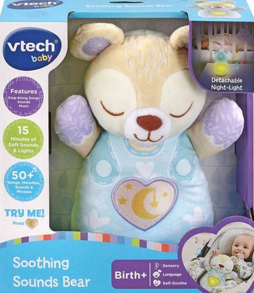 Vtech Soothing Sounds Bear Blue With Detachable Night-light