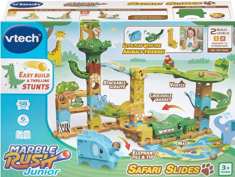 Vtech Marble Rush Jnr Safaru Slides Ages:3+