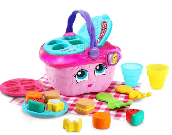 Leap Frog Shapes And Sharing Picnic Basket Pink Ages:6 M+