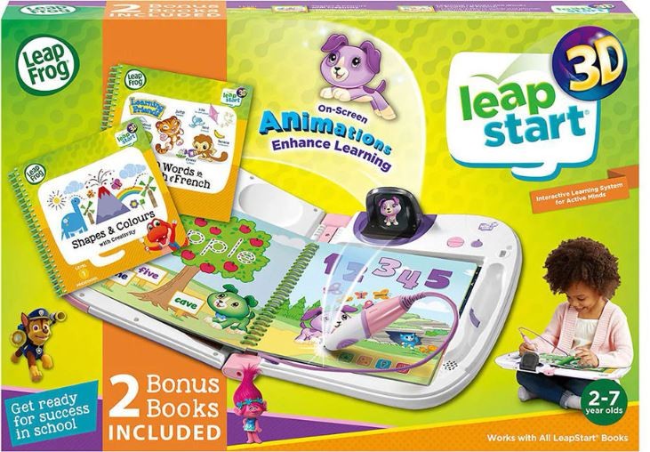 Lea Frog Leapstart Pink 3d Reader With 2 Bonus Books
