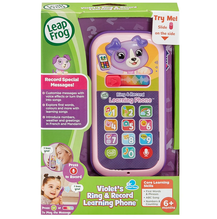 Leap Frog Violet's Ring & Record Learning Phone