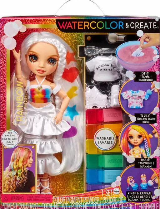 Rainbow High Color & Create Brown Eyes Theme Doll