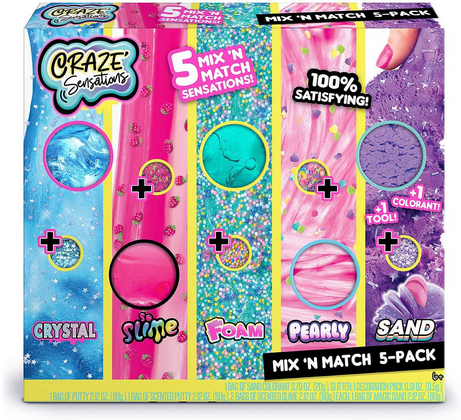 Craze Sensation Mix N Match Slime 5pk