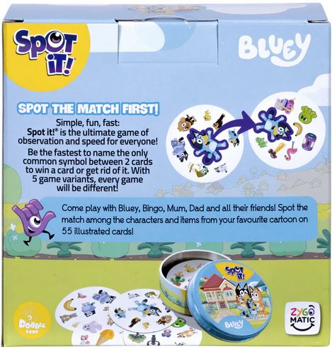 Spot It! Bluey Card Game