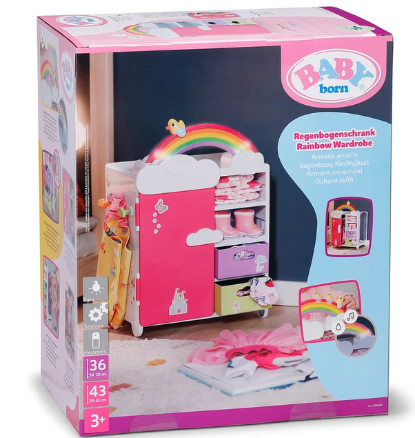 Baby Born Rainbow Wardrobe