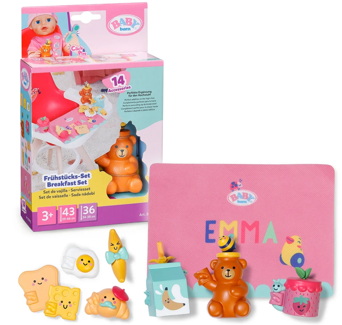 Baby Born Click & Play Breakfast Set